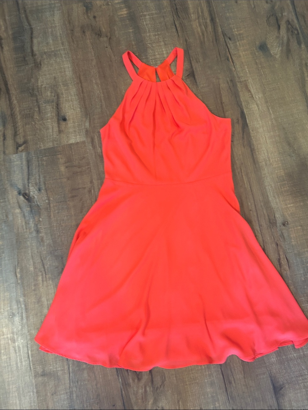 Express Women’s Coral Halter Skater Dress size 6